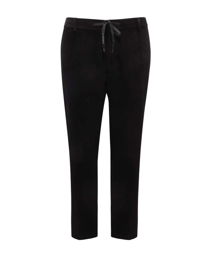 Бархатные брюки с вельветовым шнурком Circolo 1901, черный
Бархатные брюки с вельветовым шнурком Circolo 1901, черный