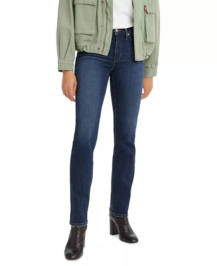 314 Shaping Утягивающие прямые джинсы со средней посадкой Levi's, синий
314 Shaping Утягивающие прямые джинсы со средней посадкой Levi's, синий