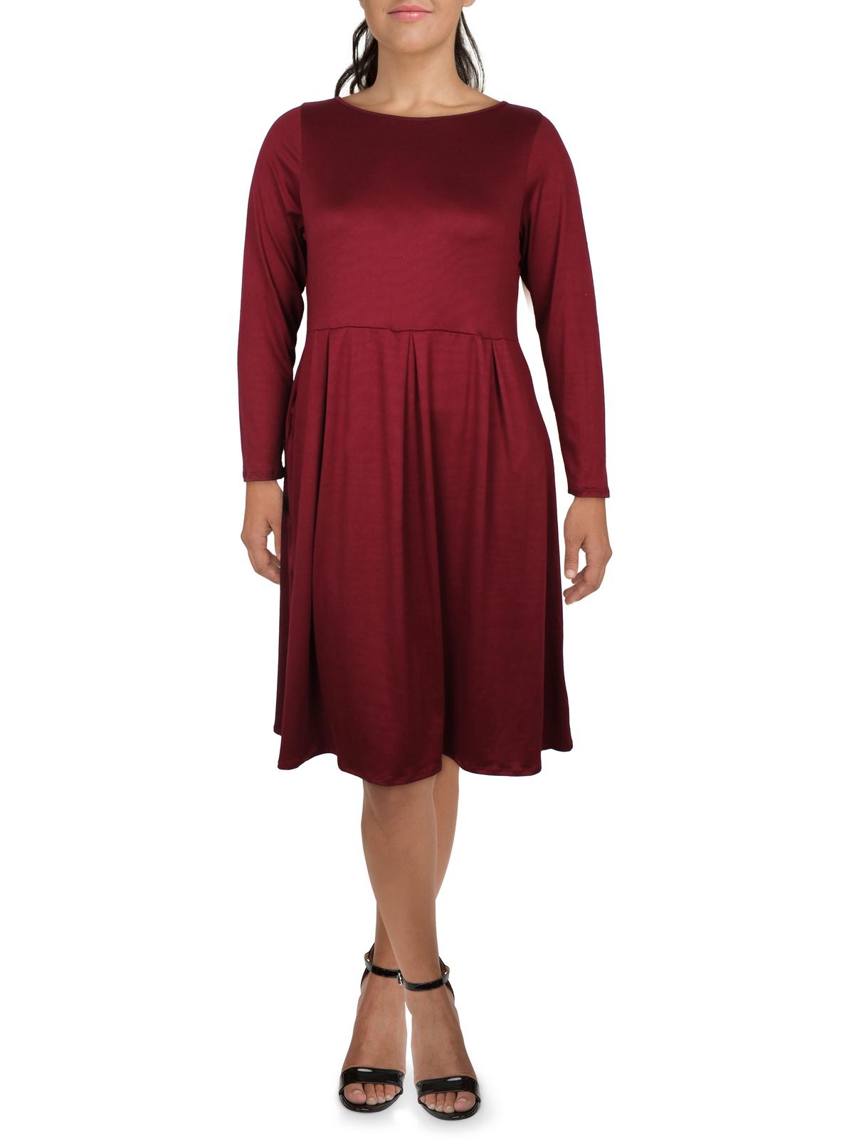 Женское плиссированное офисное платье миди 24seven Comfort Apparel, цвет wine
Женское плиссированное офисное платье миди 24seven Comfort Apparel, цвет wine