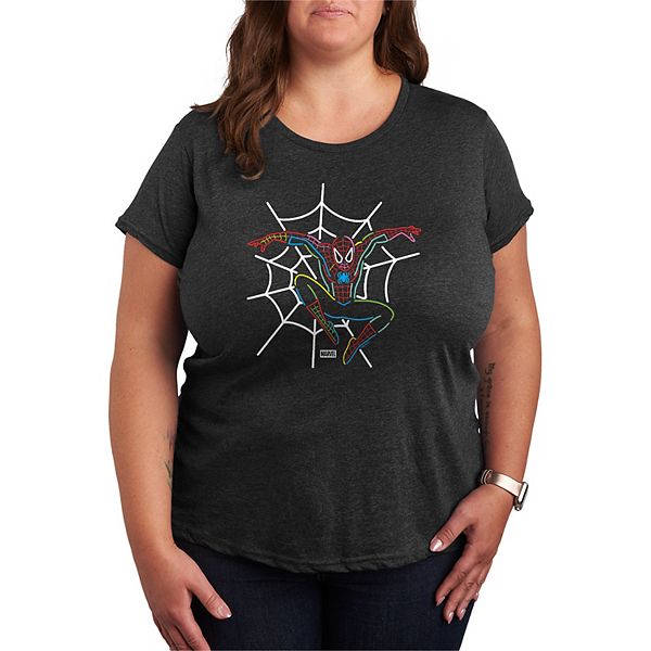 Футболка Plus size с неоновым принтом Spider-Man Marvel, Heather Charcoal, Черный, Футболка Plus size с неоновым принтом Spider-Man Marvel, Heather Charcoal
Футболка Plus size с неоновым принтом Spider-Man Marvel, Heather Charcoal, Черный, Футболка Plus size с неоновым принтом Spider-Man Marvel, Heather Charcoal