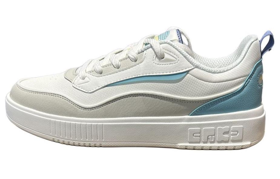 Скользоустойчивые амортизирующие низкие скейтбордские кроссовки мужские бело-синие Erke 
Скользоустойчивые амортизирующие низкие скейтбордские кроссовки мужские бело-синие Erke