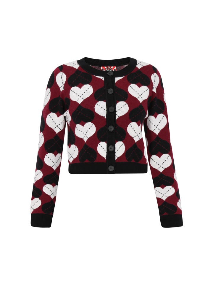 Женский кардиган черного бордового цвета myMo ROCKS
Женский кардиган черного бордового цвета myMo ROCKS