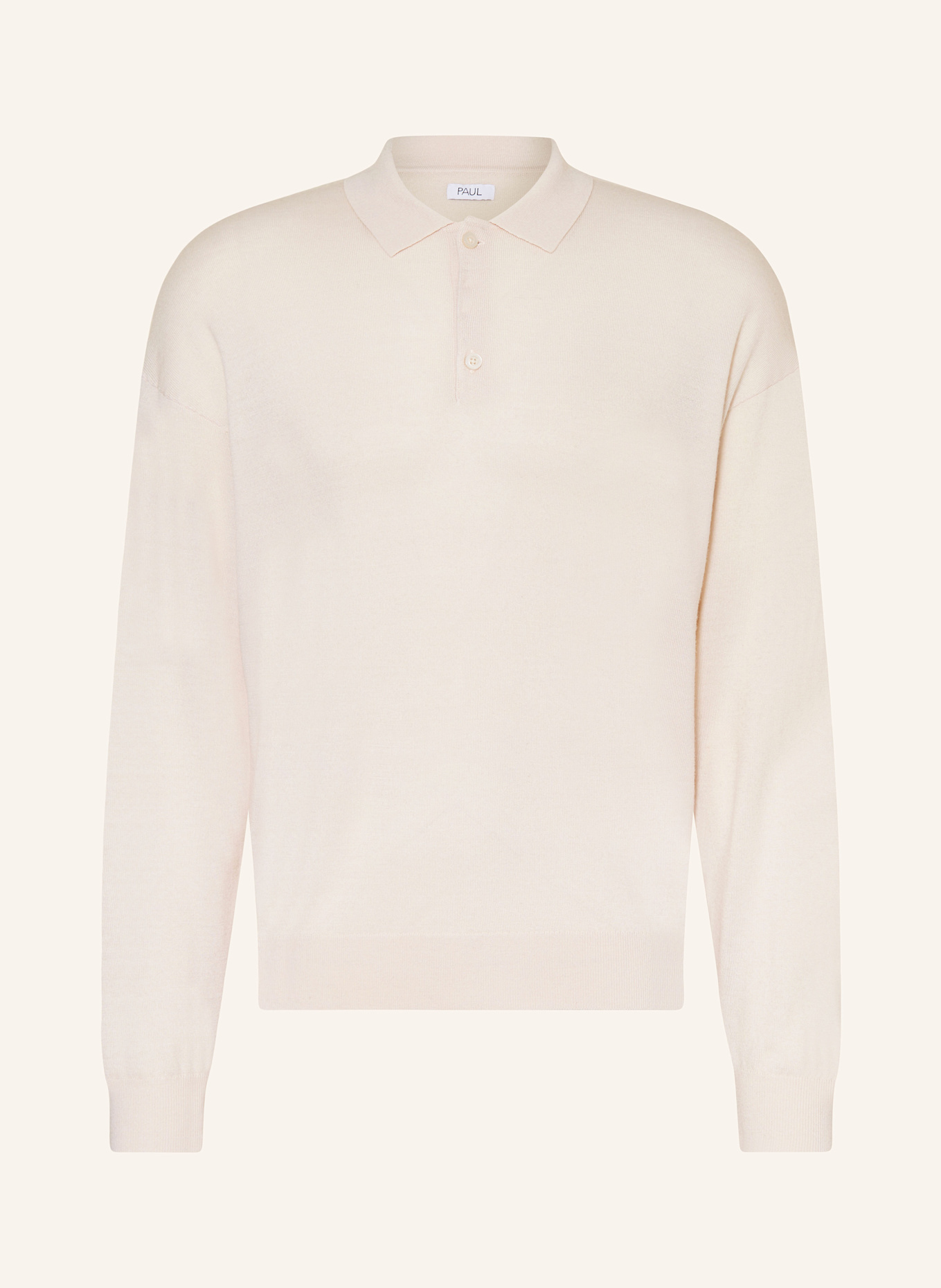 Трикотажная рубашка-поло из мериносовой шерсти Paul, экрю
Трикотажная рубашка-поло из мериносовой шерсти Paul, экрю