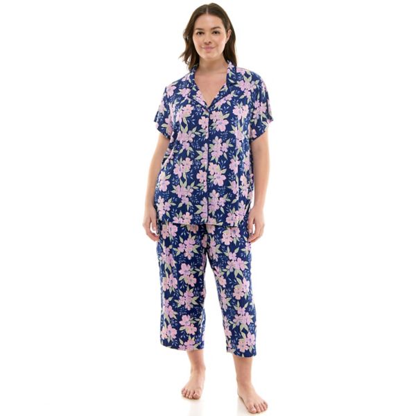 Комплект пижамного топа и пижамных штанов Wonderluxe больших размеров Croft & Barrow, цвет contessa floral
Комплект пижамного топа и пижамных штанов Wonderluxe больших размеров Croft & Barrow, цвет contessa floral