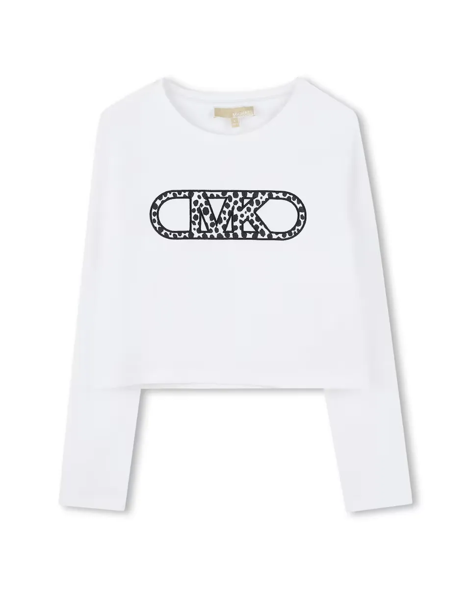 Футболка с длинными рукавами и вышитой нашивкой спереди Michael Kors, белый
Футболка с длинными рукавами и вышитой нашивкой спереди Michael Kors, белый