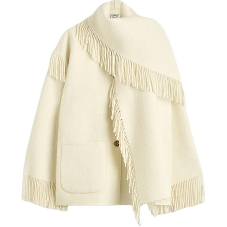 Шерстяная куртка с бахромой TOTEME, белый
Шерстяная куртка с бахромой TOTEME, белый