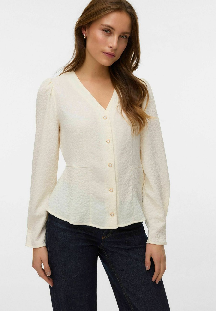 Блуза Vero Moda Button-down blouse, Birch/Off-White
Блуза Vero Moda Button-down blouse, Birch/Off-White