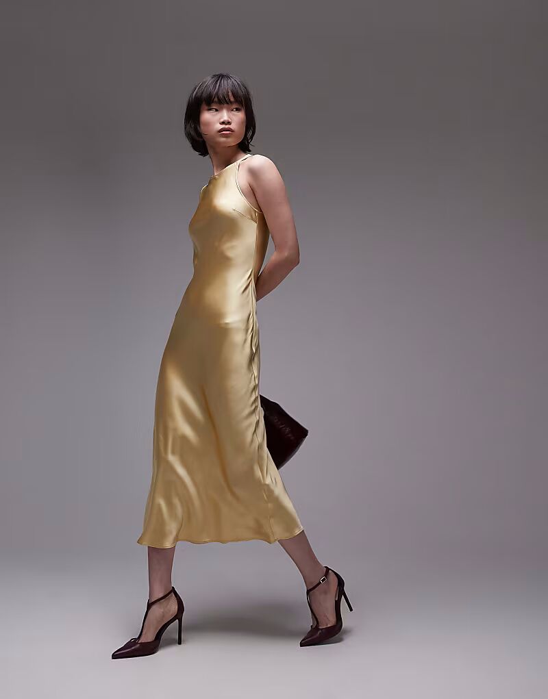 & Other Stories Платье миди из атласа косого кроя светло-желтого цвета
& Other Stories Платье миди из атласа косого кроя светло-желтого цвета