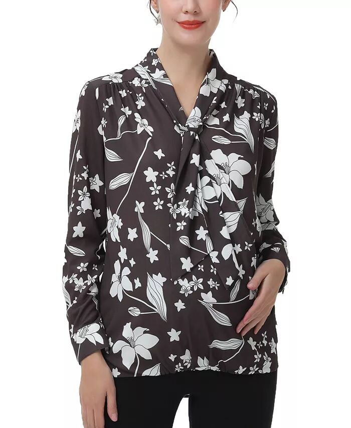 Блузка для беременных и кормящих матерей с завязкой на шее kimi + kai, черный
Блузка для беременных и кормящих матерей с завязкой на шее kimi + kai, черный