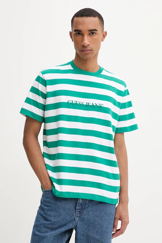 Хлопковая футболка Guess Jeans, зеленый
Хлопковая футболка Guess Jeans, зеленый