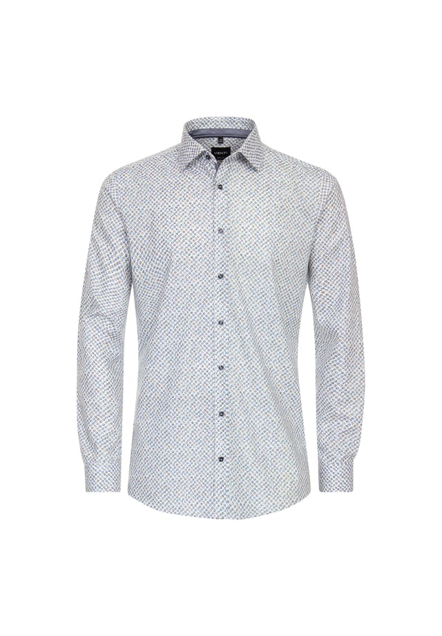 Рубашка с принтом в деловом стиле облегающая фигуру Venti, синий
Рубашка с принтом в деловом стиле облегающая фигуру Venti, синий