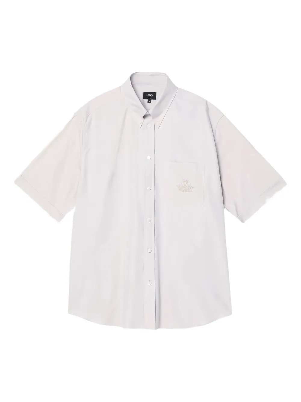 Рубашка с короткими рукавами и вышивкой FENDI, нейтральный
Рубашка с короткими рукавами и вышивкой FENDI, нейтральный