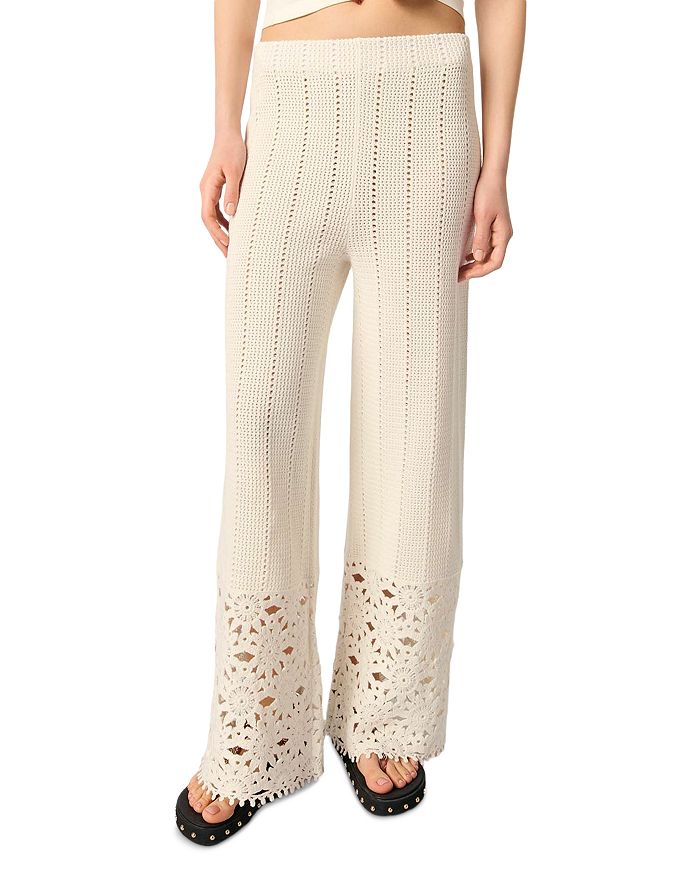 Вязаные брюки Maje, белый
Вязаные брюки Maje, белый