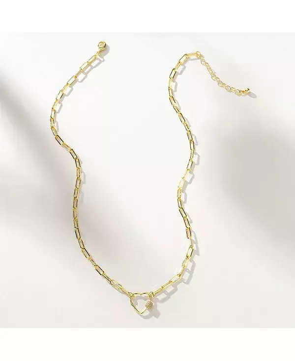 Серебряное ожерелье с родиевым покрытием в форме запертого сердца Uncommon James, gold
Серебряное ожерелье с родиевым покрытием в форме запертого сердца Uncommon James, gold