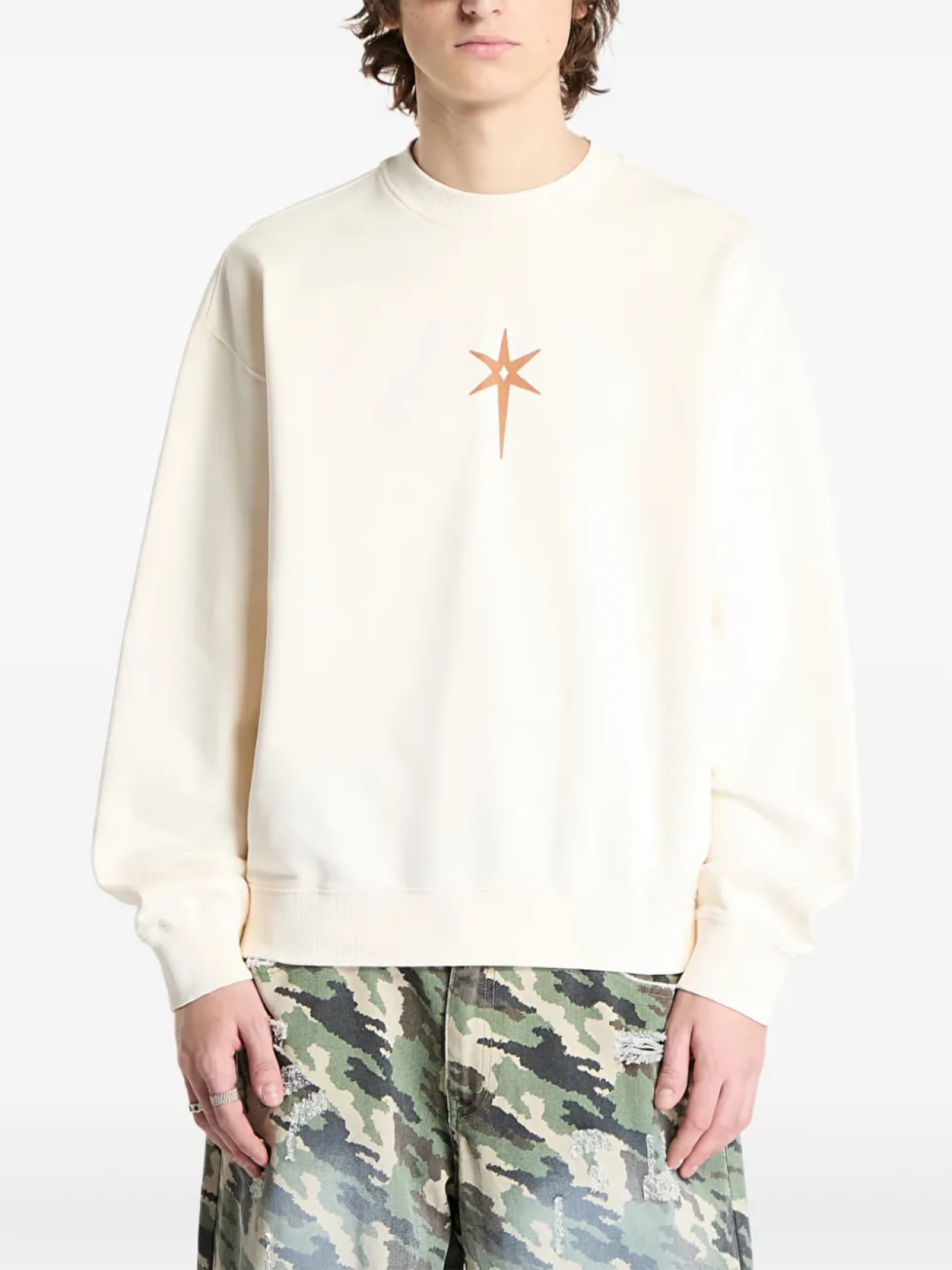 Marcelo Burlon County of Milan хлопковая толстовка, нейтральный
Marcelo Burlon County of Milan хлопковая толстовка, нейтральный