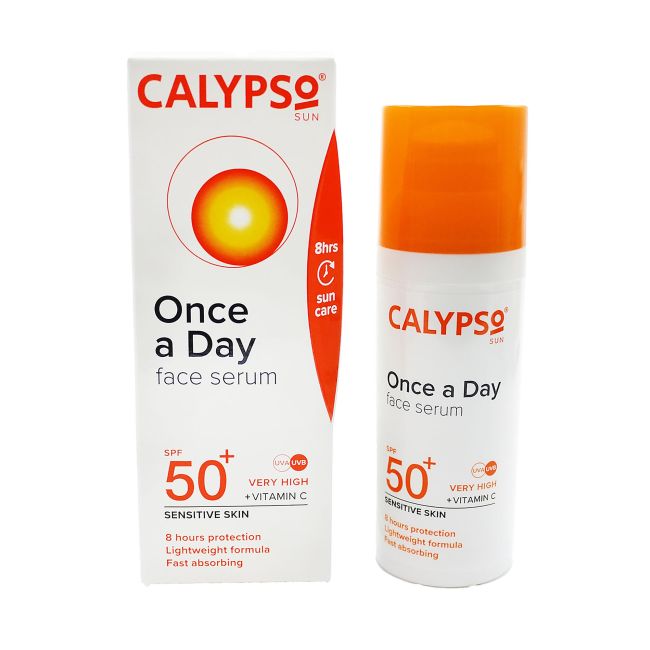 Один раз в день солнцезащитная сыворотка для лица spf50 Calypso, 50 мл
Один раз в день солнцезащитная сыворотка для лица spf50 Calypso, 50 мл