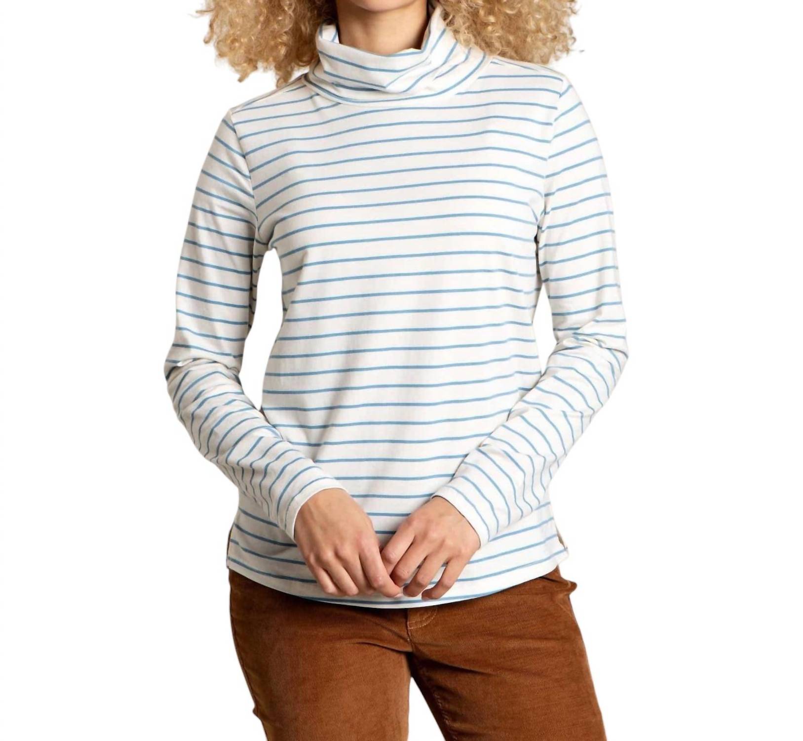 Водолазка с длинными рукавами Maisey в полоску Egret TOAD&CO, цвет egret stripe 
Водолазка с длинными рукавами Maisey в полоску Egret TOAD&CO, цвет egret stripe