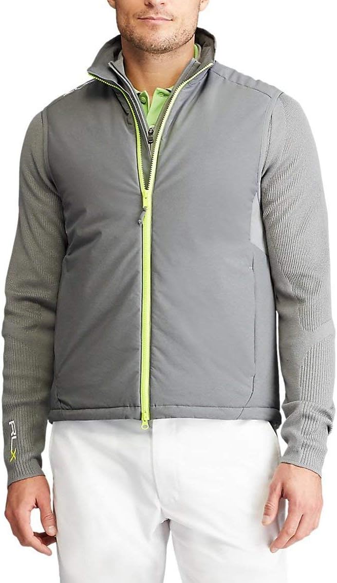 Polo Ralph Lauren RLX мужская водоотталкивающая эластичная жилетка, Grey, Spyglass
Polo Ralph Lauren RLX мужская водоотталкивающая эластичная жилетка, Grey, Spyglass