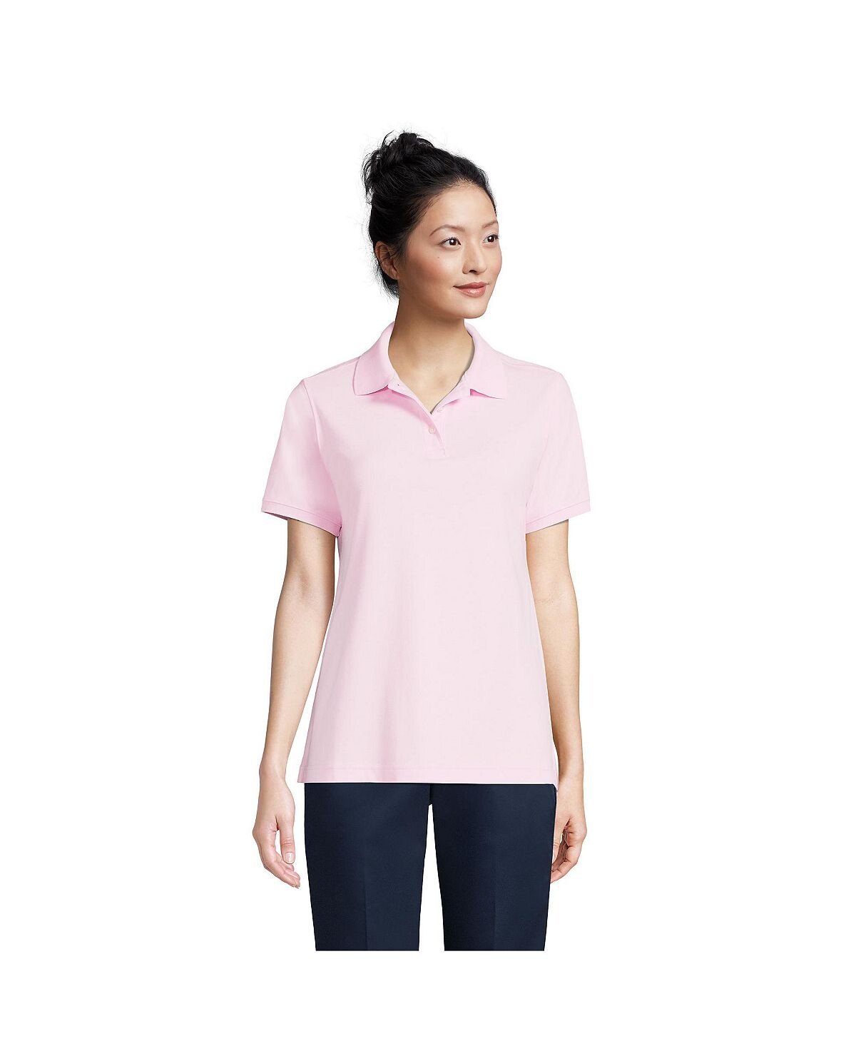 Школьная форма, женская рубашка поло с короткими рукавами и интерлоком Lands' End
Школьная форма, женская рубашка поло с короткими рукавами и интерлоком Lands' End