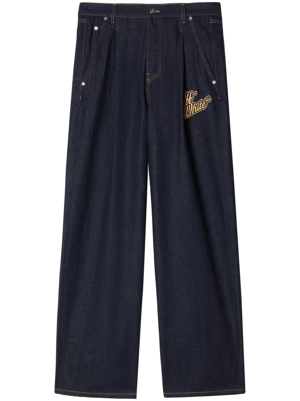 Прямые джинсы с логотипом OFF-WHITE, синий
Прямые джинсы с логотипом OFF-WHITE, синий
