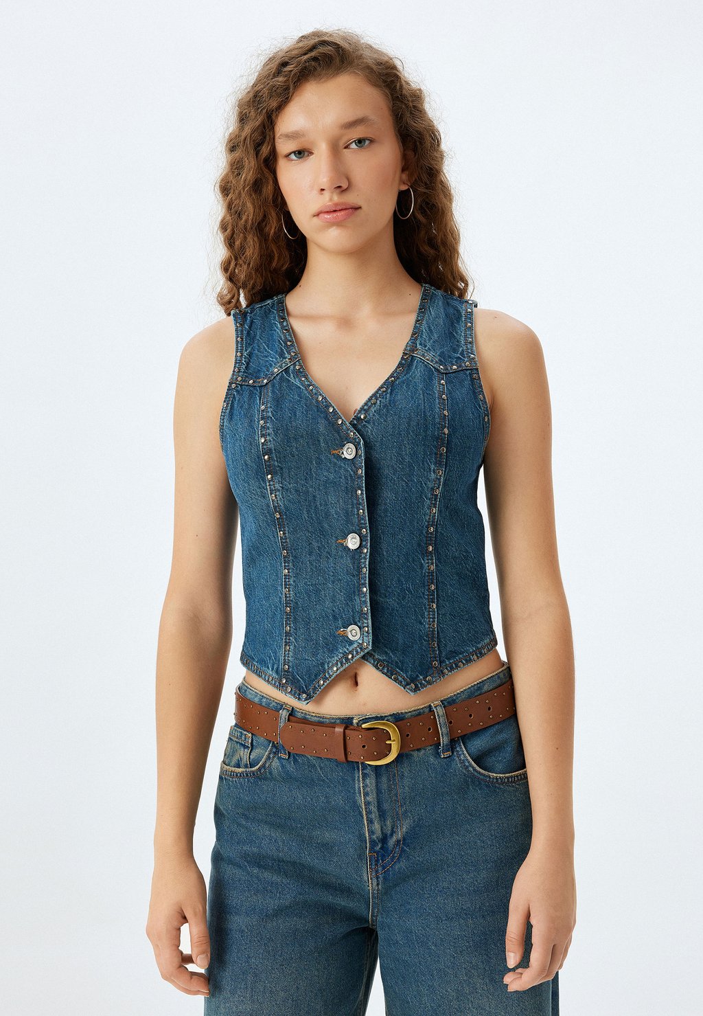 Жилет STONE Koton, синий 
Жилет STONE Koton, синий