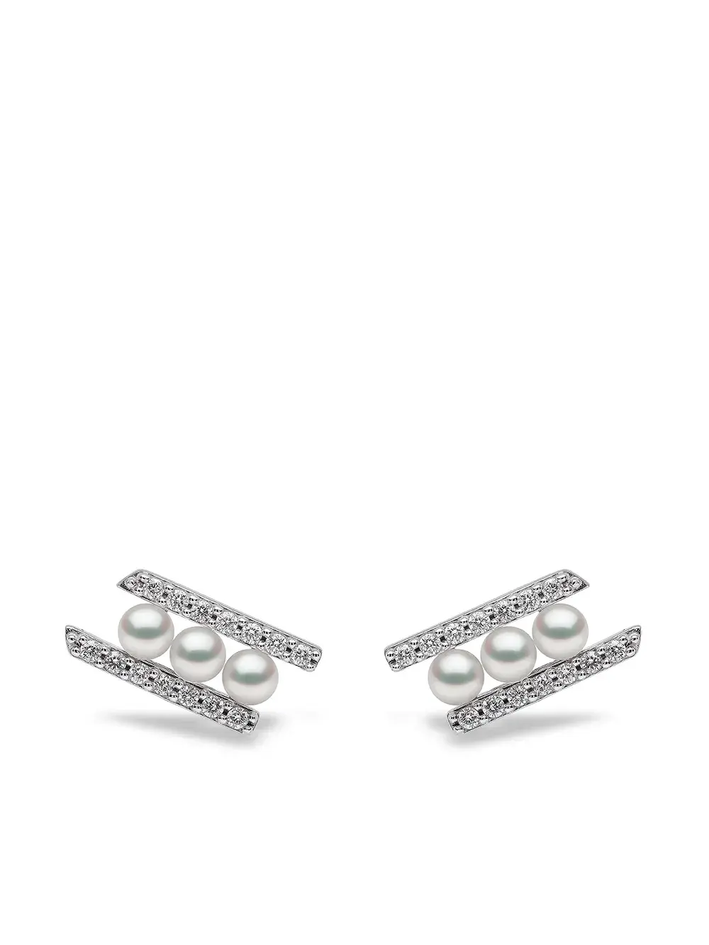 Серьги Sleek из белого золота с жемчугом и бриллиантами Yoko London, серебяный
Серьги Sleek из белого золота с жемчугом и бриллиантами Yoko London, серебяный