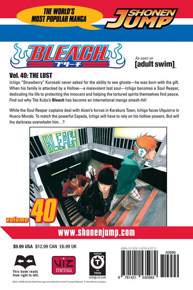 Манга BLEACH Manga Volume 40
Манга BLEACH Manga Volume 40