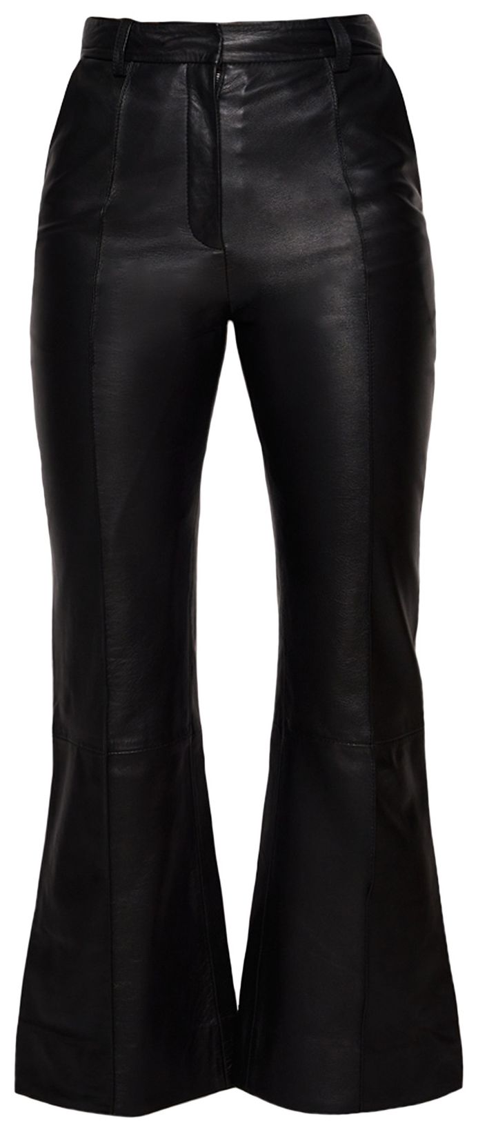 Укороченные кожаные брюки Victoria Beckham, черные
Укороченные кожаные брюки Victoria Beckham, черные