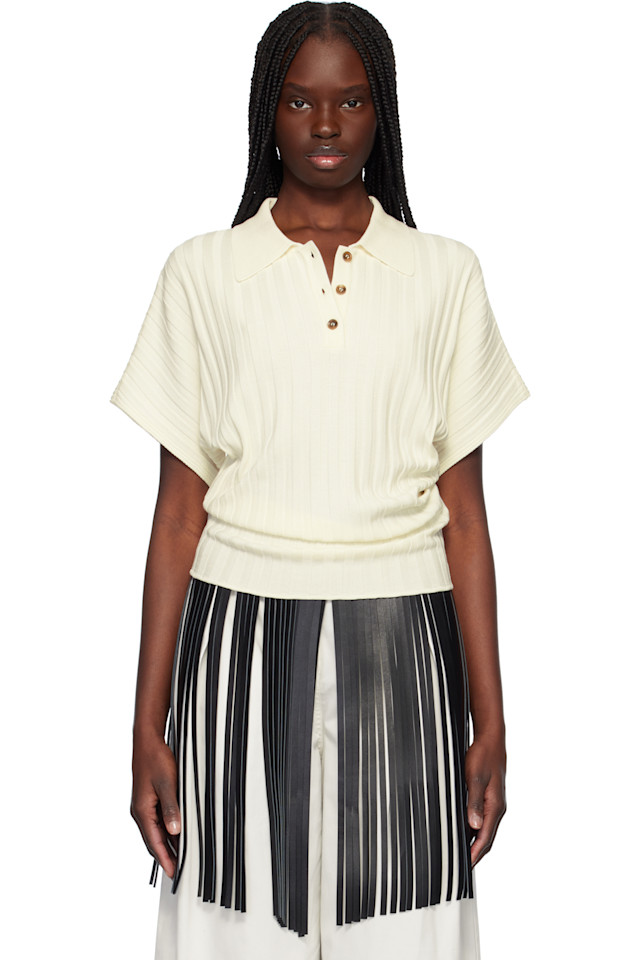 Вязаное поло с рукавом долман Recto, цвет ivory
Вязаное поло с рукавом долман Recto, цвет ivory