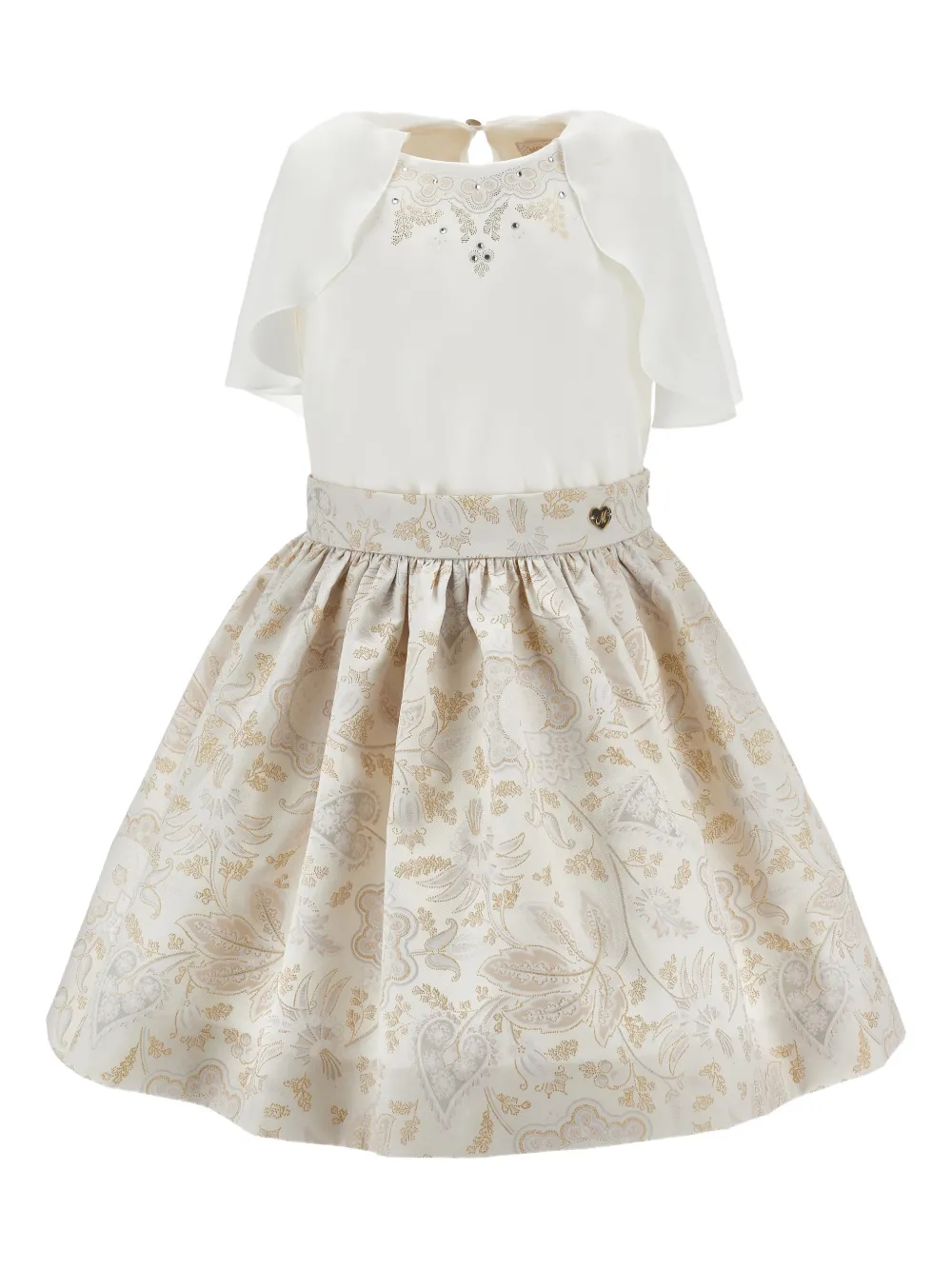 Комплект из топа и юбки Monnalisa, белый
Комплект из топа и юбки Monnalisa, белый