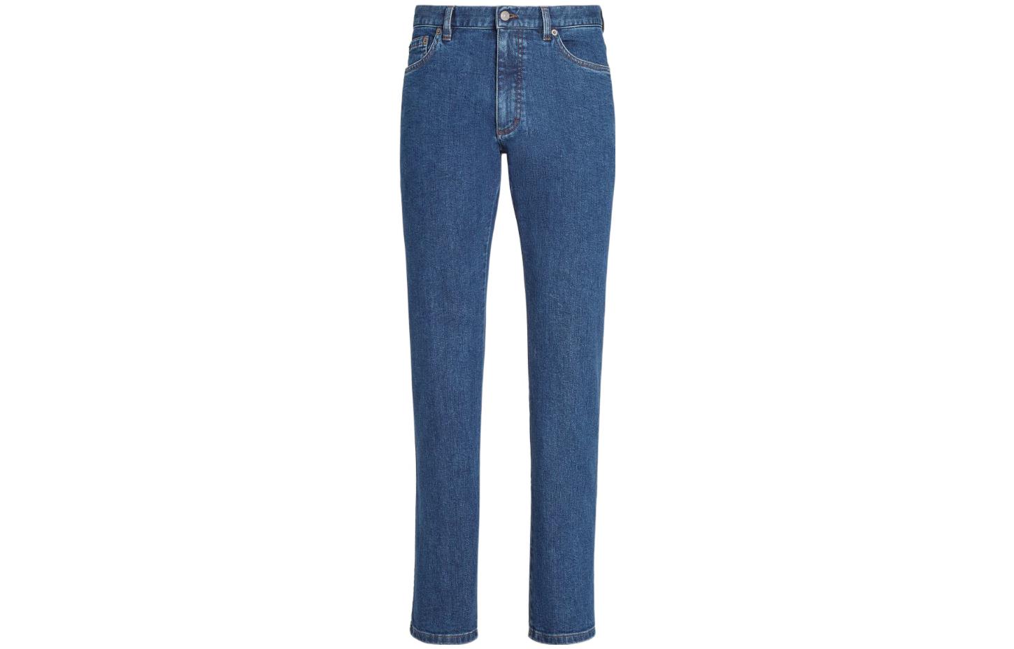 Джинсы прямого кроя с нашивкой логотипа Zegna Ermenegildo Zegna, синие
Джинсы прямого кроя с нашивкой логотипа Zegna Ermenegildo Zegna, синие