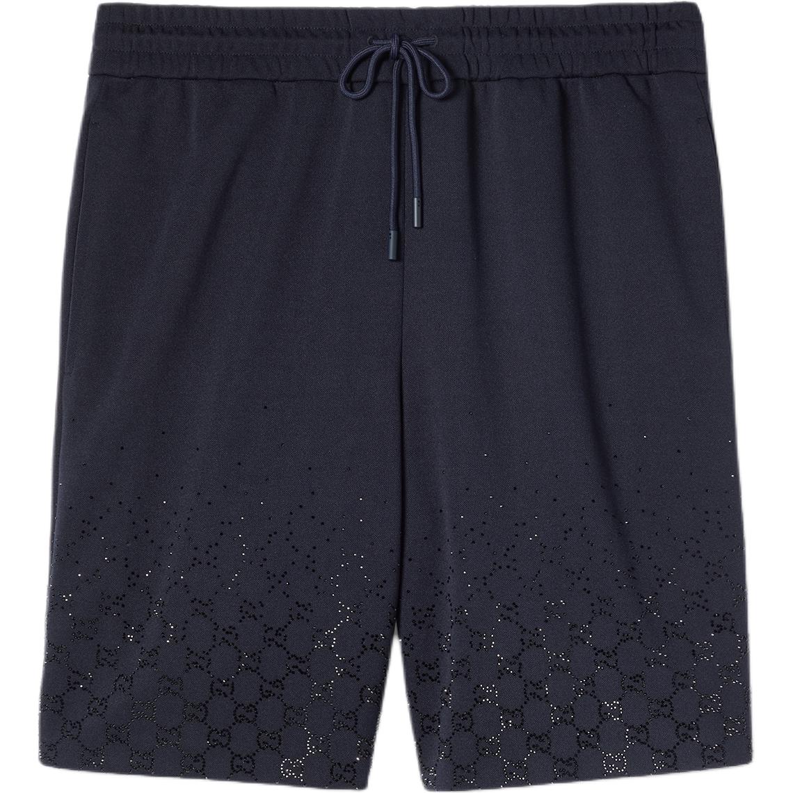 Технические трикотажные шорты с кристаллами Gucci, темный синий
Технические трикотажные шорты с кристаллами Gucci, темный синий