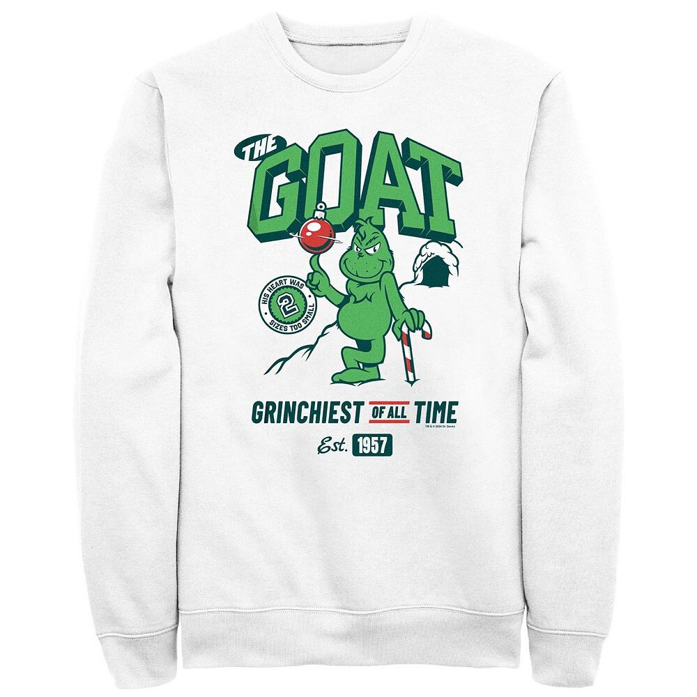 Флис с графическим рисунком Big & Tall Dr. Seuss Grinch, самый Гринчи всех времён Licensed Character, белый
Флис с графическим рисунком Big & Tall Dr. Seuss Grinch, самый Гринчи всех времён Licensed Character, белый