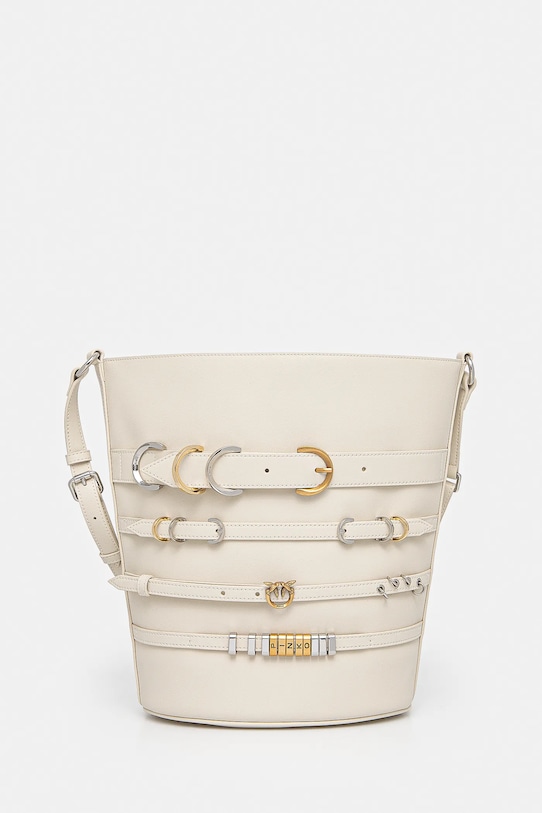 Кожаная сумка Pinko, бежевый
Кожаная сумка Pinko, бежевый