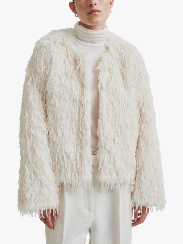 Косматая куртка амани Second Female, белый
Косматая куртка амани Second Female, белый