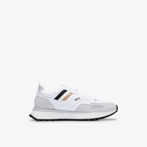 Низкие кроссовки из сетки и искусственной кожи с фирменным принтом Boss, белый
Низкие кроссовки из сетки и искусственной кожи с фирменным принтом Boss, белый