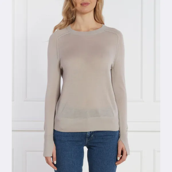 Шерстяной свитер обычного кроя Calvin Klein, бежевый
Шерстяной свитер обычного кроя Calvin Klein, бежевый