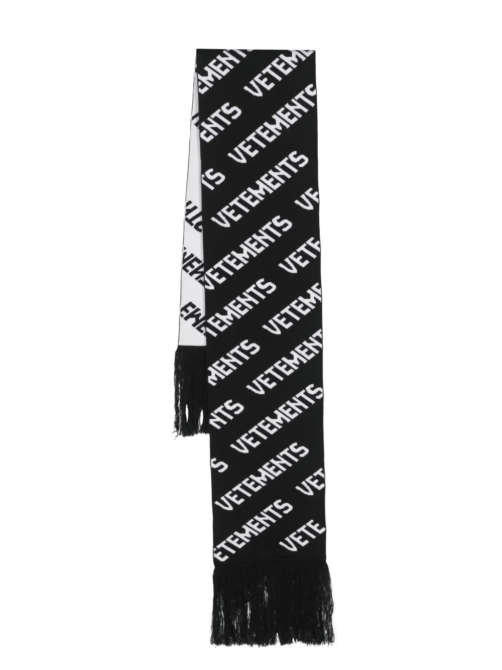 Шарф из шерсти мериноса с логотипом VETEMENTS, черный
Шарф из шерсти мериноса с логотипом VETEMENTS, черный