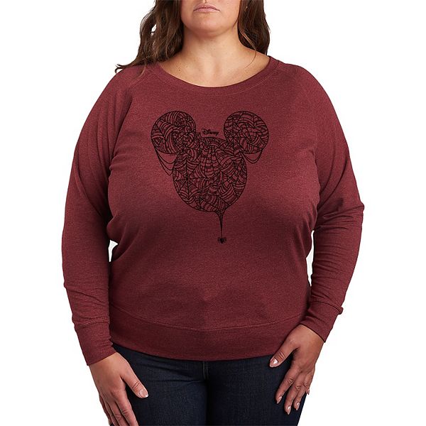 Футболка с длинным рукавом Mickey Mouse plus size spider web french terry Disney, Heather Maroon
Футболка с длинным рукавом Mickey Mouse plus size spider web french terry Disney, Heather Maroon