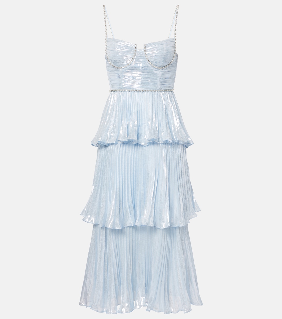 Платье из смесового шелка с отделкой из перьев Self-Portrait, Jewel Blue
Платье из смесового шелка с отделкой из перьев Self-Portrait, Jewel Blue