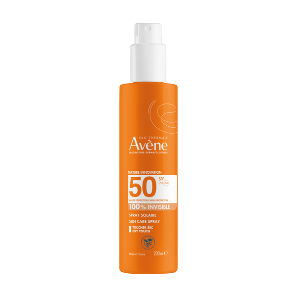 Солнцезащитный спрей SPF50, 200мл Avène 
Солнцезащитный спрей SPF50, 200мл Avène