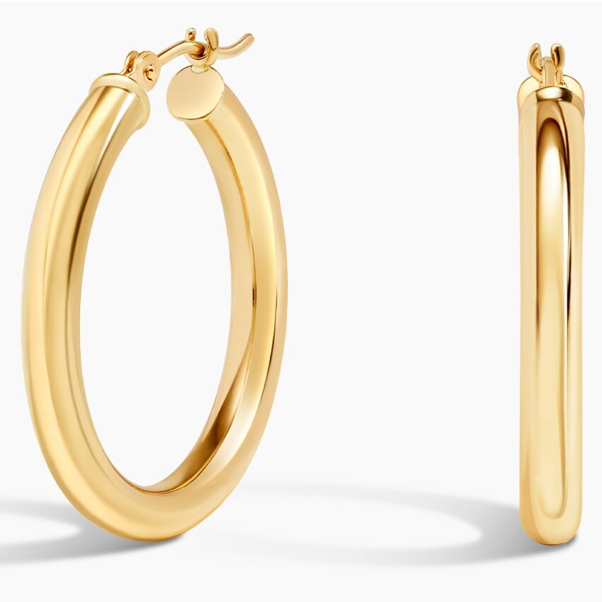 Маленькие идеальные серьги-кольца 3 мм Brilliant Earth
Маленькие идеальные серьги-кольца 3 мм Brilliant Earth