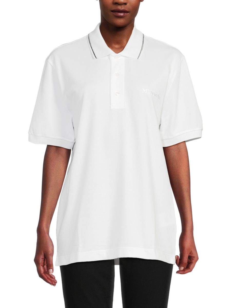 Рубашка-поло из хлопка M Missoni, белый
Рубашка-поло из хлопка M Missoni, белый