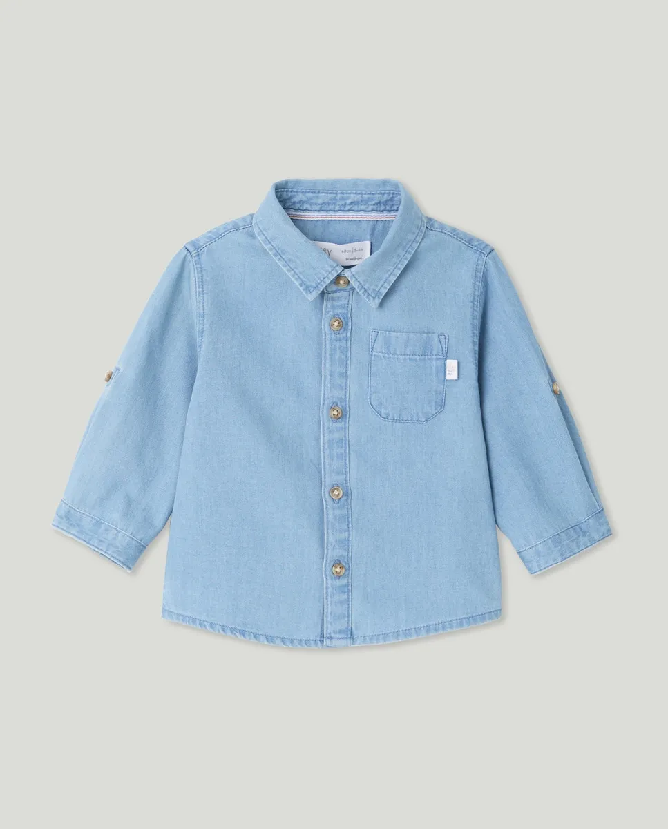 Детская джинсовая рубашка с длинным рукавом Baby El Corte Inglés, бледно-голубой
Детская джинсовая рубашка с длинным рукавом Baby El Corte Inglés, бледно-голубой