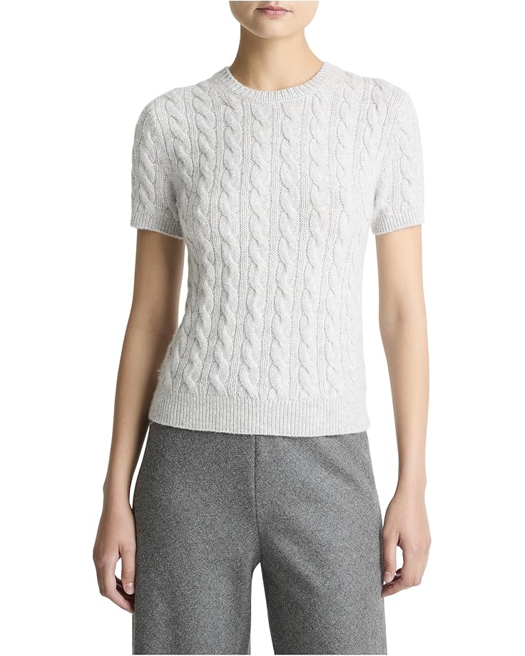 Женский свитер Vince Cash Blend Cable Tee, Pale Grey
Женский свитер Vince Cash Blend Cable Tee, Pale Grey