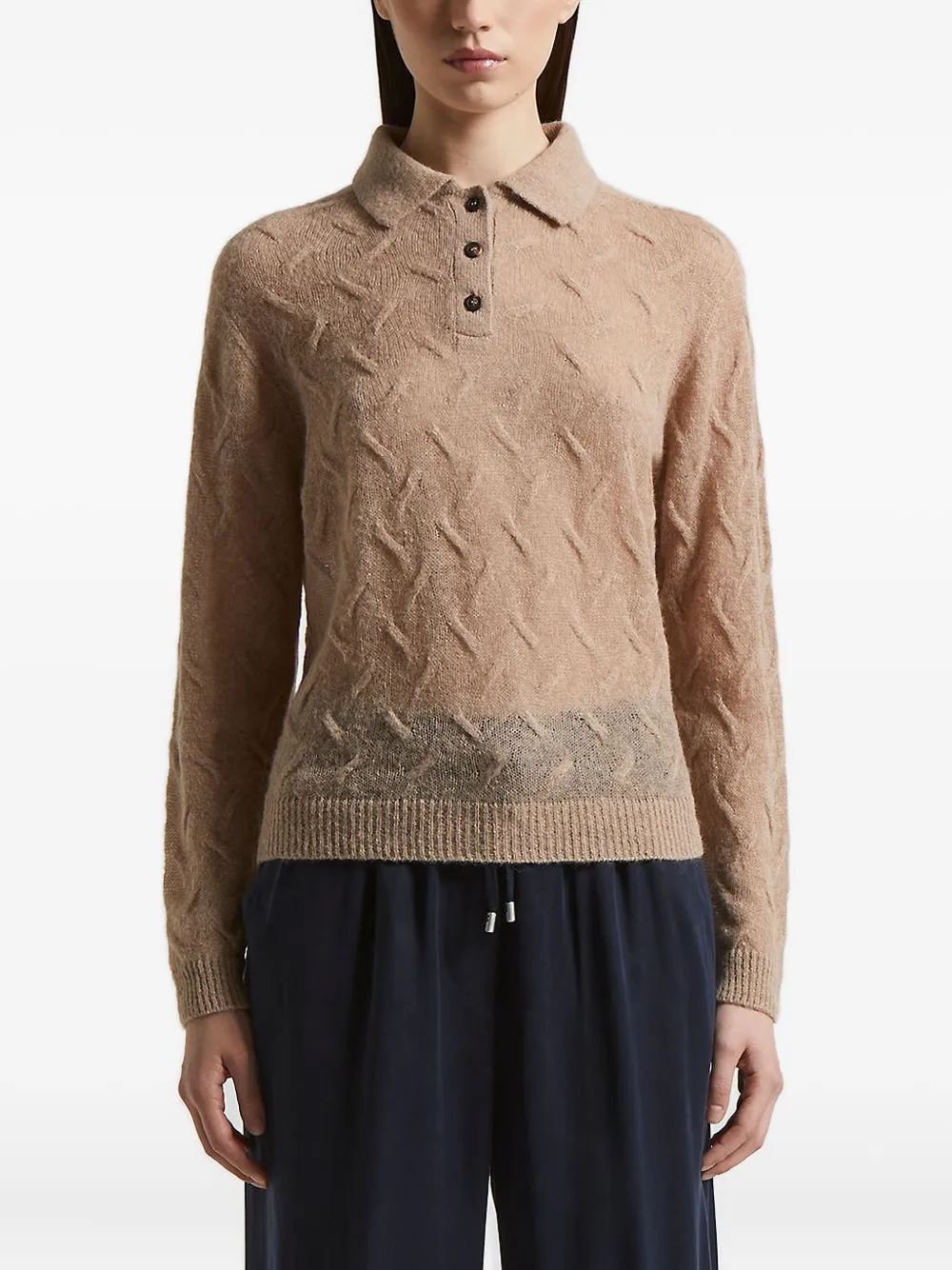 Верхняя часть поло из трикотажного полотна Peserico, нейтральный
Верхняя часть поло из трикотажного полотна Peserico, нейтральный