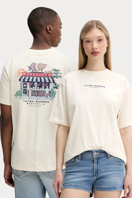 Хлопковая футболка Kaotiko, бежевый
Хлопковая футболка Kaotiko, бежевый