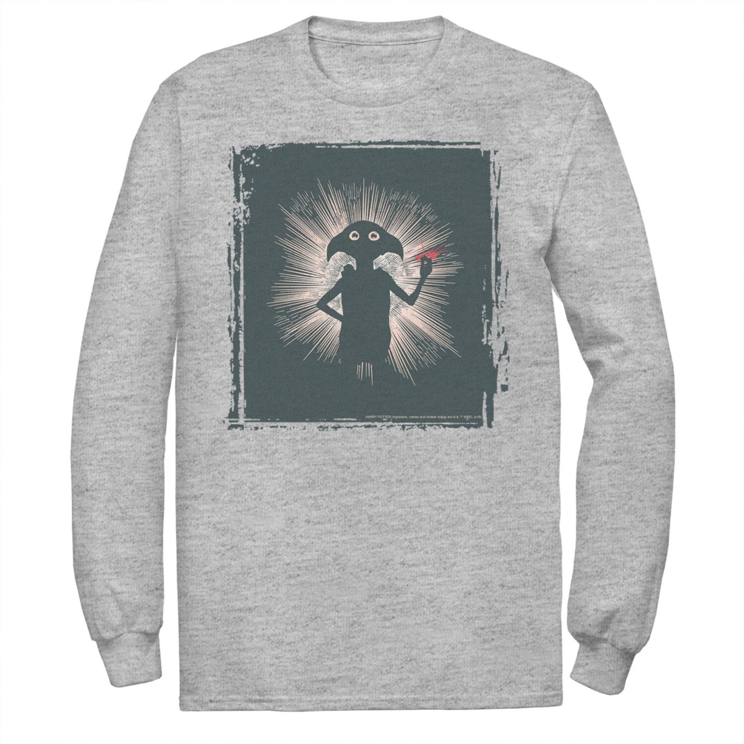 Мужская футболка с длинными рукавами и графическим рисунком Гарри Поттера Добби Волшебного силуэта Harry Potter 
Мужская футболка с длинными рукавами и графическим рисунком Гарри Поттера Добби Волшебного силуэта Harry Potter