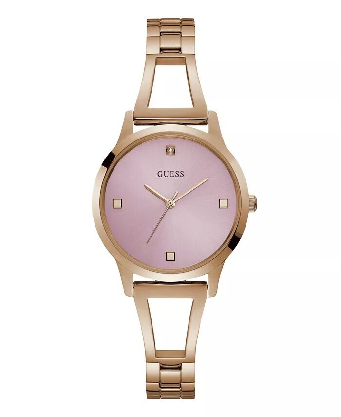 Женские аналоговые часы из нержавеющей стали цвета розового золота, 34 мм GUESS, золото
Женские аналоговые часы из нержавеющей стали цвета розового золота, 34 мм GUESS, золото