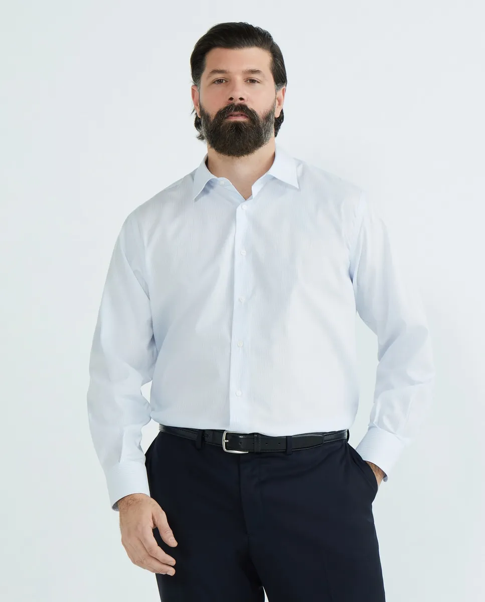 Рубашка мужская классическая больших размеров Emidio Tucci, светло-голубой 
Рубашка мужская классическая больших размеров Emidio Tucci, светло-голубой